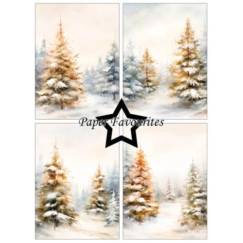 Paper Favourites Winter Forest A6 Paper Pack (PFA645)