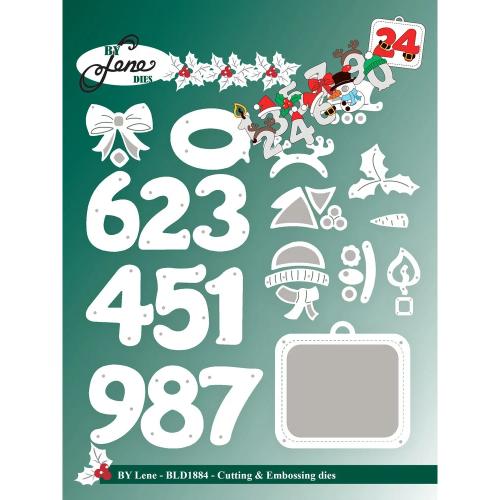 By Lene Christmas Numbers Cutting Dies (BLD1884)