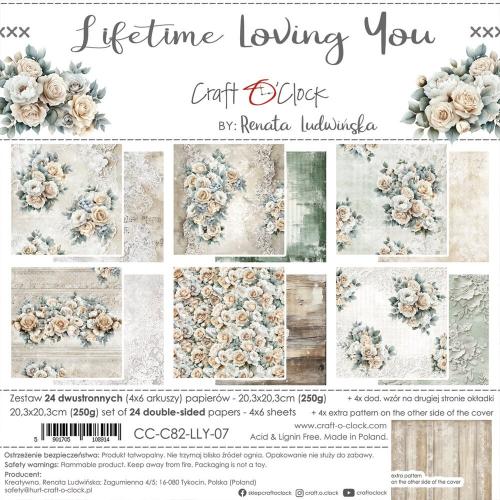 Craft O'Clock Lifetime Loving You 8x8 Inch Paper Set (CC-C82-LLY-07)