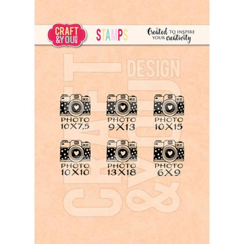 Craft & You Design Mini Cameras 2 Stamps