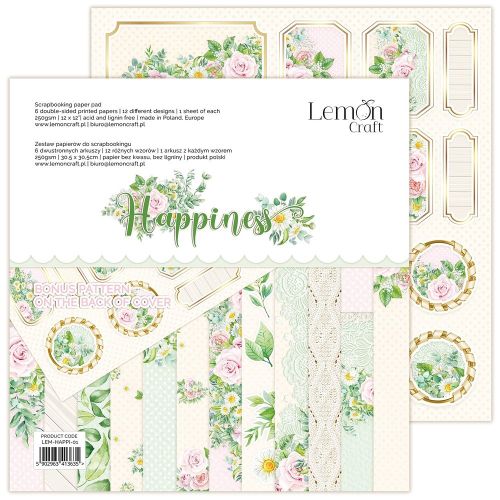 LemonCraft Happiness 12x12 Inch Paper Pad - Postage as per Actual