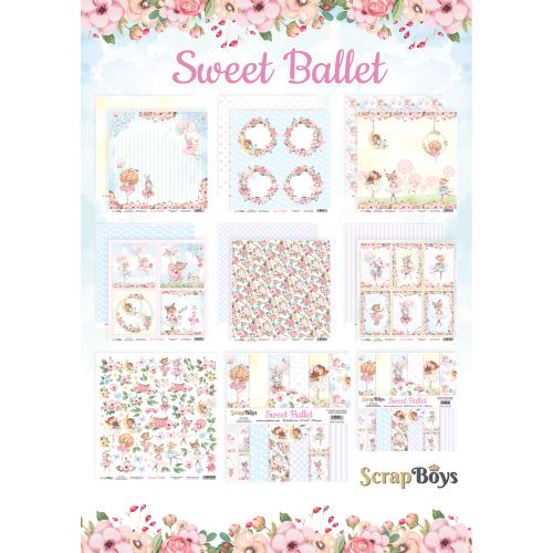ScrapBoys Sweet Ballet 6x6 Inch Paper Pad