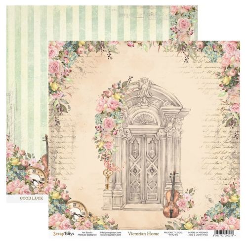 ScrapBoys Victorian Home 8x8 Inch Paper Pad