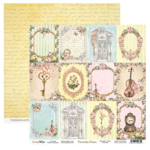 ScrapBoys Victorian Home 8x8 Inch Paper Pad