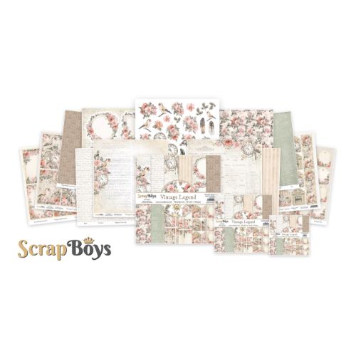 ScrapBoys Vintage Legend 8x8 Inch Paper Pad