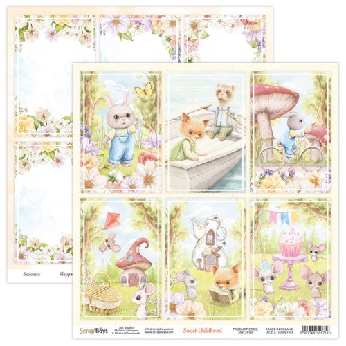 ScrapBoys Sweet Childhood 6x6 Inch Paper Pad