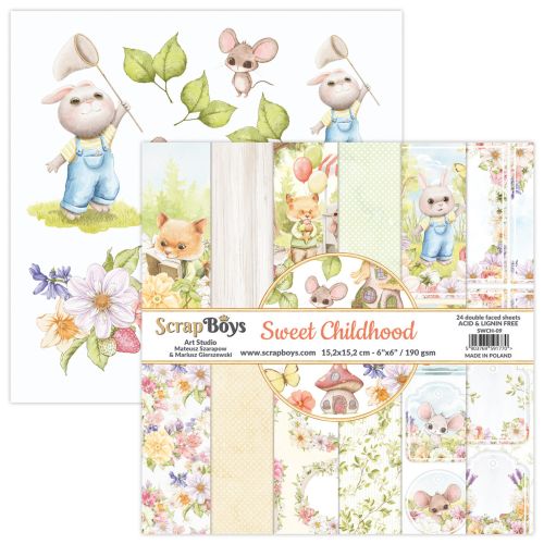 ScrapBoys Sweet Childhood 6x6 Inch Paper Pad