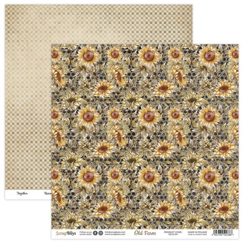 ScrapBoys Old Farm 8x8 Inch Paper Pad