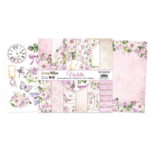 ScrapBoys Violetta 6x6 Inch Paper Pad