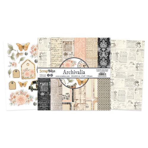 ScrapBoys Archivalia 8x8 Inch Paper Pad