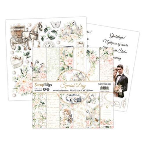 ScrapBoys Special Day 8x8 Inch Paper Pad