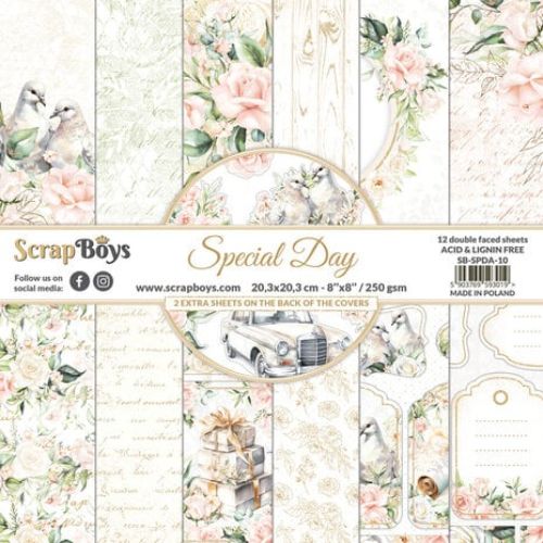 ScrapBoys Special Day 8x8 Inch Paper Pad