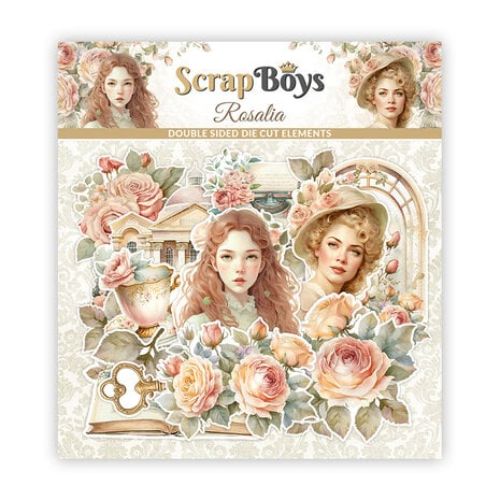 ScrapBoys Rosalia Double Sided Die Cut Elements 47 pcs