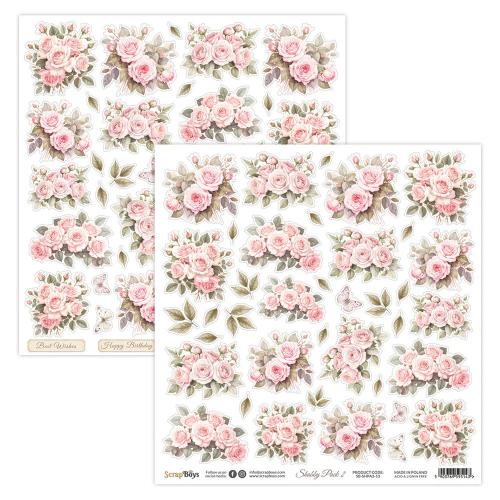ScrapBoys Shabby Pack 2 6x6 Inch Pop Up Paper Pad (SB-SHPA2-11)