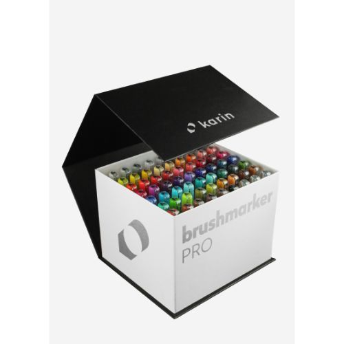 Karin Brushmarker PRO Mega Box 60 colours + 3 blenders - Postage as per Actual