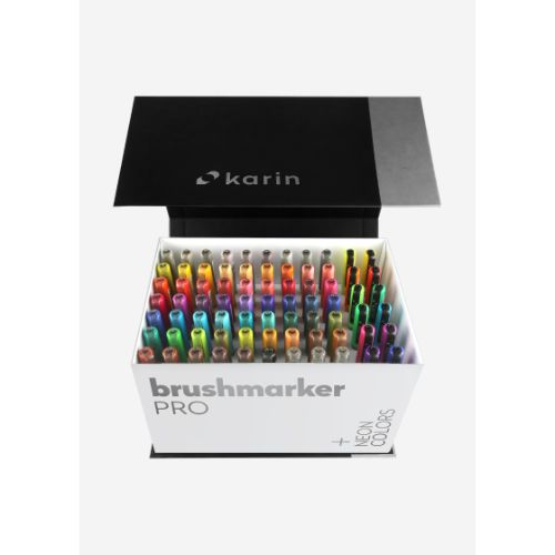 Karin Brushmarker PRO Mega Box PLUS 72 colors + 3 blenders set - Postage as per Actual