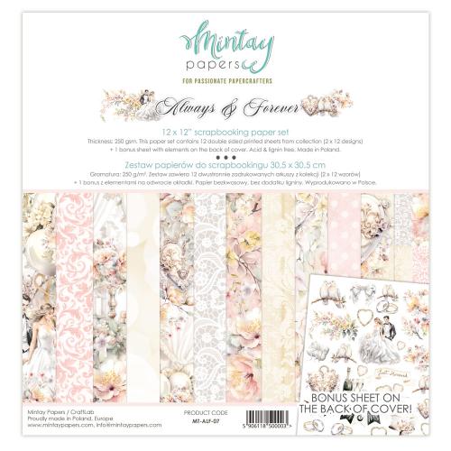 Mintay - 12 x 12 Paper Set - Always & Forever (MT-ALF-07) - Postage as per Actual