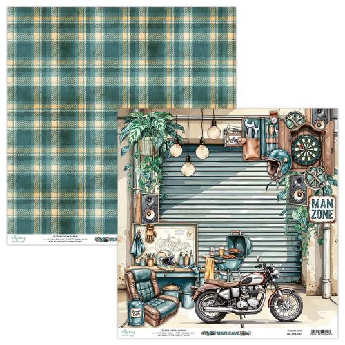Mintay Man Cave 12x12 Inch Scrapbooking Paper Set (MT-MAN-07) - Postage as per Actual
