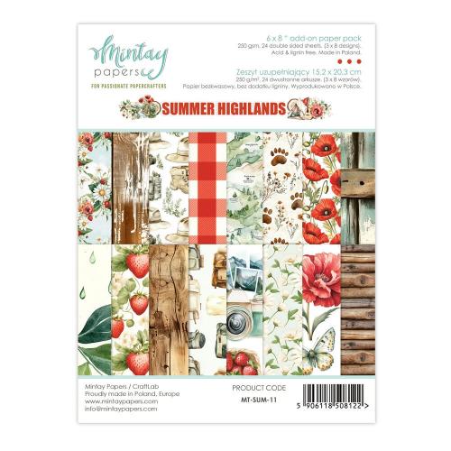 Mintay Summer Highlands 6x8 Inch Add-On Paper Pack (MT-SUM-11)