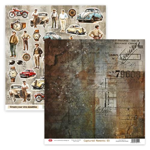 Craft & You Design Captured Moments 12x12 Inch Paper Set 250gsm (6sheets) (CPS-CM30-6) - Postage as per Actual