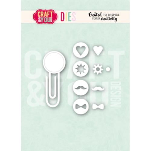 Craft & You Design Clip Set 1 Dies (CW386)