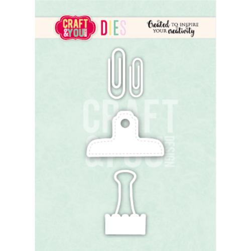 Craft & You Design Clip Set 2 Dies (CW387)