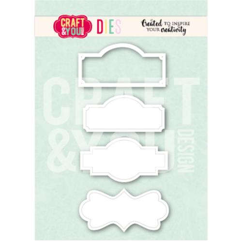 Craft & You Design Labels Dies (CW393)
