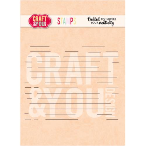Craft & You Design Lined Paper Stamps (CS057)