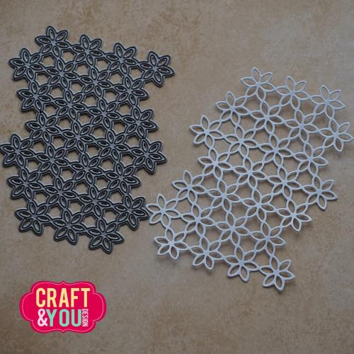 Craft & You Design Flower Background Dies (CW405)