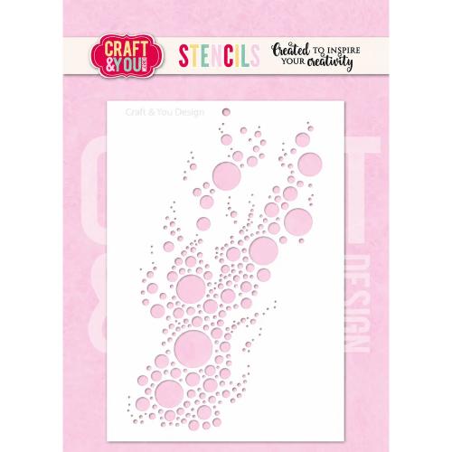 Craft & You Design Bubbles A6 Stencil (SC020)