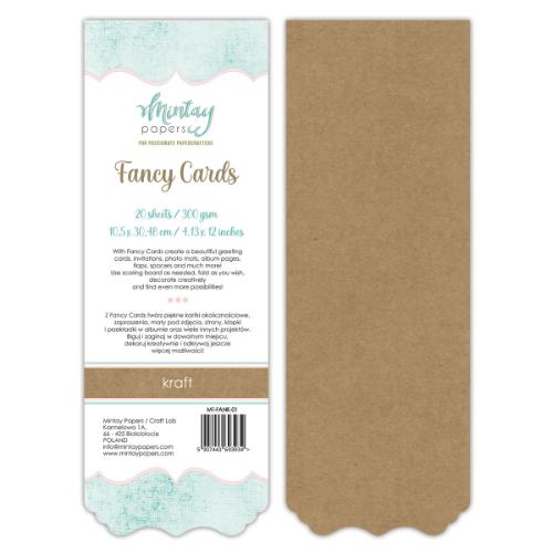 Mintay - Fancy Cards - Kraft - FANK01 - Postage at per Actual