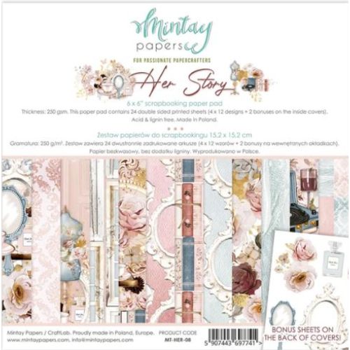 Mintay 6 x 6 Paper Pad - Her Story