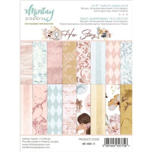 Mintay 6 x 8 Add-On Paper Pad - Her Story
