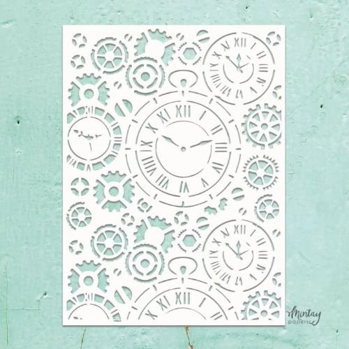 Mintay Kreativa - 6 x 8 Stencil - Clocks