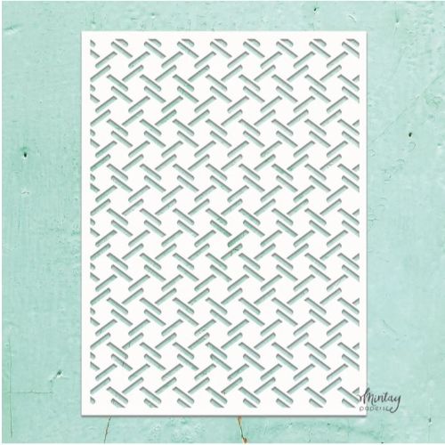 Mintay Kreativa - 6 x 8 Stencil - Checkered Plate