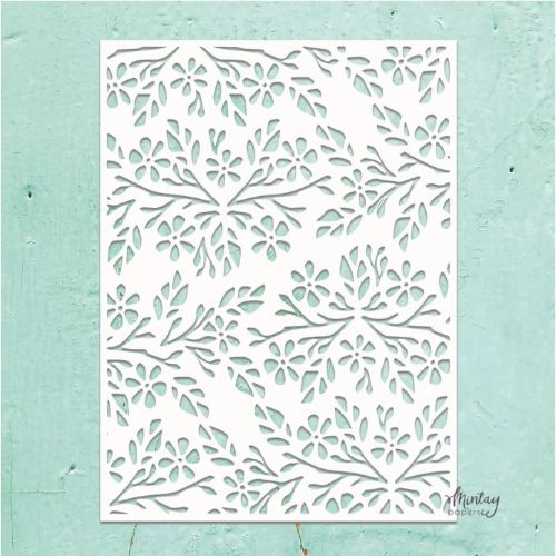 Mintay Kreativa - 6 x 8 Stencil - Flowers 2