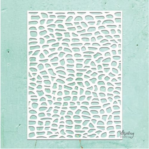 Mintay Kreativa - 6 x 8 Stencil - Stone Wall