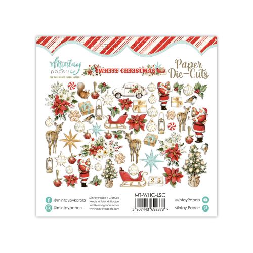 Mintay Paper Die-Cuts - White Christmas, 60 pcs