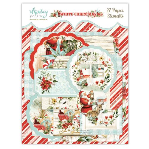 Mintay Paper Elements - White Christmas, 27 pcs