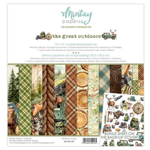 Mintay - 12 x 12 Paper Set - The Great Outdoor (MT-TGO-07) - Postage as per Actual