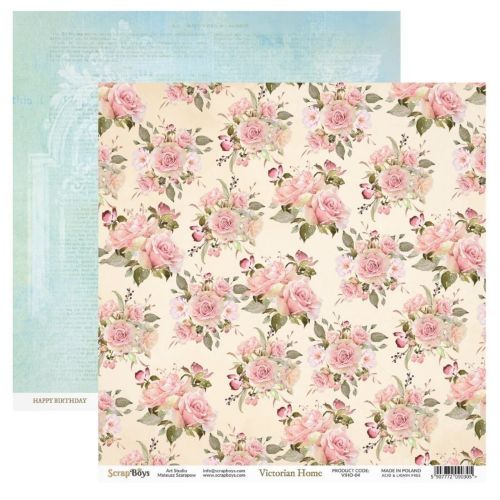 ScrapBoys Victorian Home 12x12 Inch Paper Pack - Postage as per Actual
