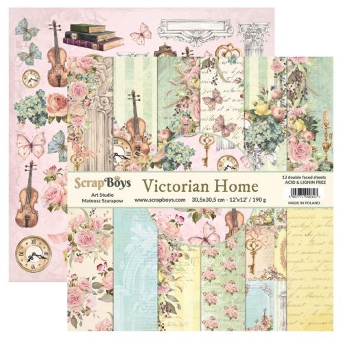 ScrapBoys Victorian Home 12x12 Inch Paper Pack - Postage as per Actual