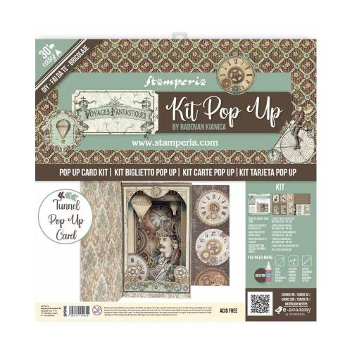 Stamperia - Tunnel Pop up kit - Voyages Fantastiques (SBPOP06) - Postage as per Actual