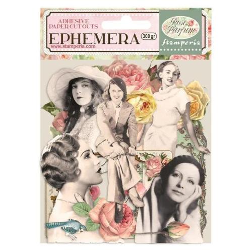 Stamperia - Rose Parfum Adhesive Paper Cut Outs - Ephemera DFLCT10