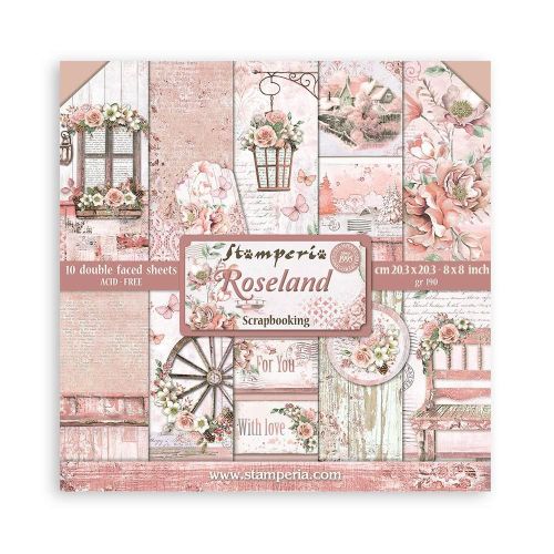 Stamperia - Roseland 8x8 Inch Paper Pack (SBBS85)