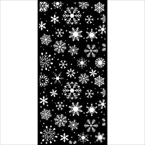 Stamperia - Thick stencil - Snowflakes (12X25cm) (KSTDL82)