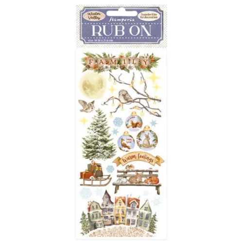 Stamperia - Rub-on - Winter Valley warm feelings (DFLRB39)