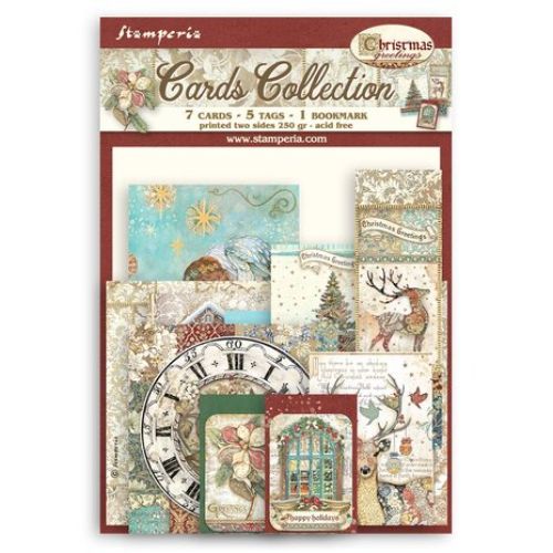Stamperia - Cards Collection - Christmas Greetings (SBCARD18)