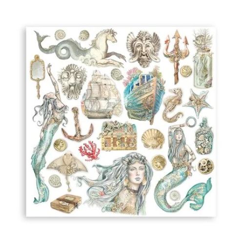 Stamperia - Songs of the Sea 8x8 Inch Paper Pack (SBBS90)