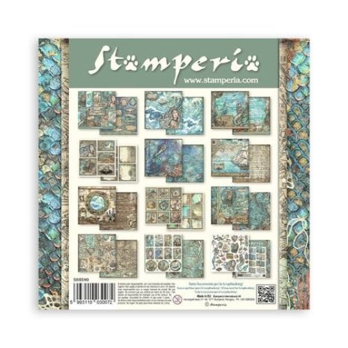 Stamperia - Songs of the Sea 8x8 Inch Paper Pack (SBBS90)